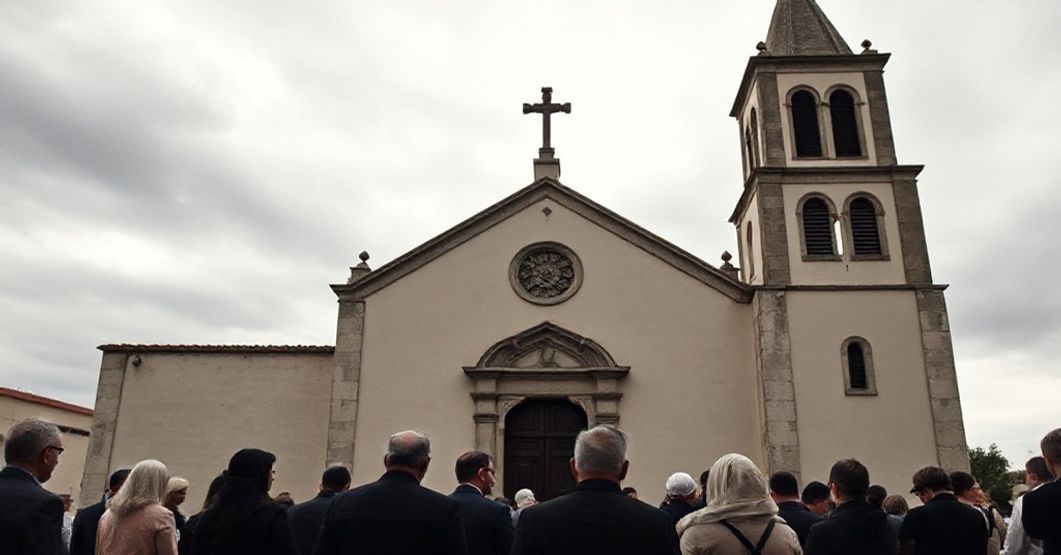 Arica Prelature: A Symbol of Spiritual Crisis Church of St Mark the Evangelist in Arica, Chile, with traditional Catholics in prayer.