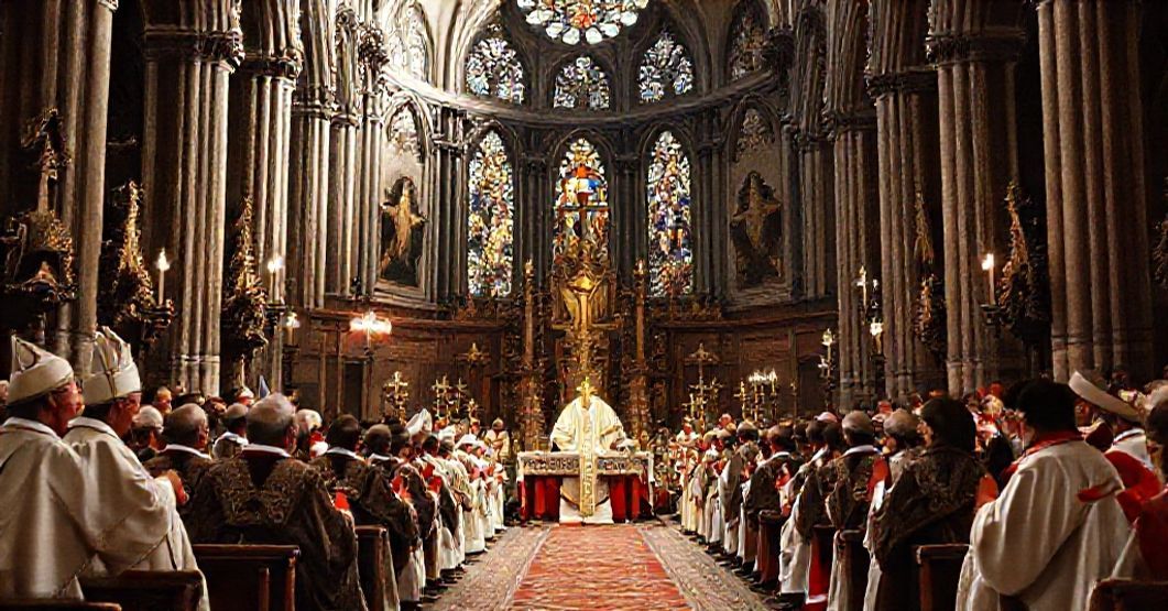 A solemn ceremony establishing the diocese of Sanctae Crucis in Brasilia in 1959 under John XXIII's controversial apostolic constitution.