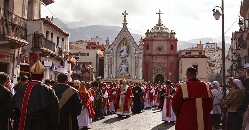 A traditional Catholic procession in Moreno, Argentina, honoring Our Lady of the Rosary amidst concerns over modernist compromises.