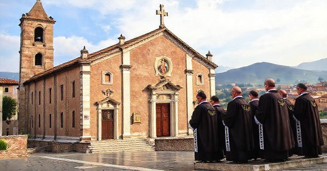 Somasca Church Elevated to Minor Basilica - A Catholic Perspective A reverent depiction of the parish church of Somasca being elevated to a minor basilica, showcasing its historic architecture and deep spiritual devotion.